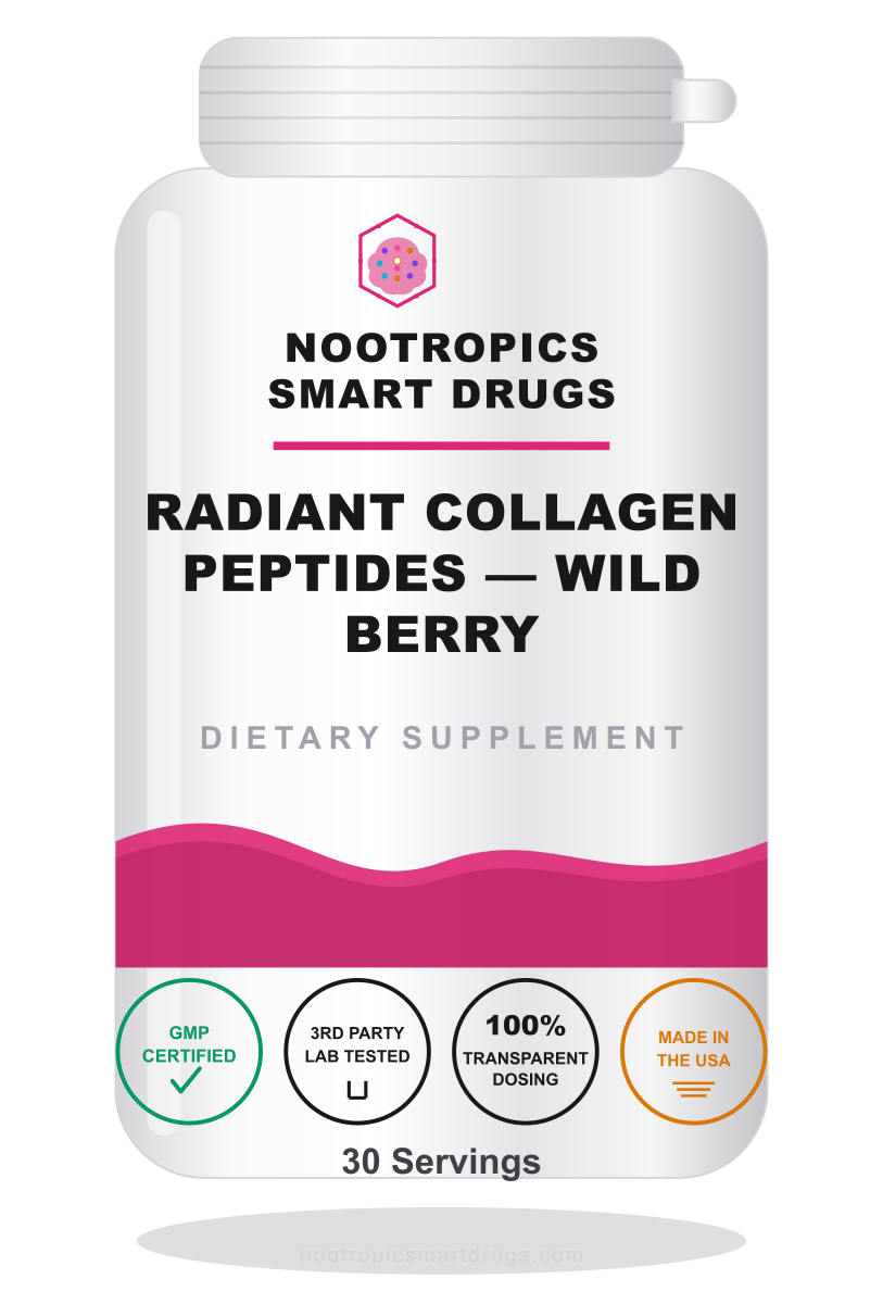 Radiant Collagen Peptides Wild Berry jar